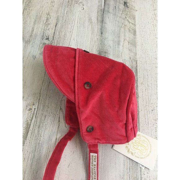 The Beaufort Bonnet Company Barringer Bonnet Red Velveteen Baby Boys M 9 to 24 M - Picture 3 of 10